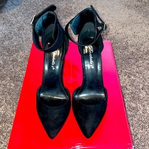 Black Velvet Heels